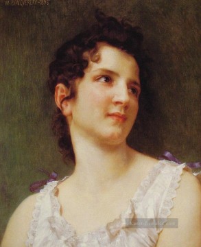  realismus - Porträt eines jungen Mädchens 1896 Realismus William Adolphe Bouguereau